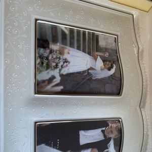 Lenox opal innocence double 5x7 frame